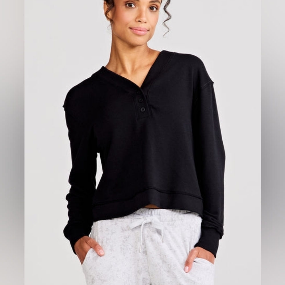 Tasc Varsity Henley Sweatshirt